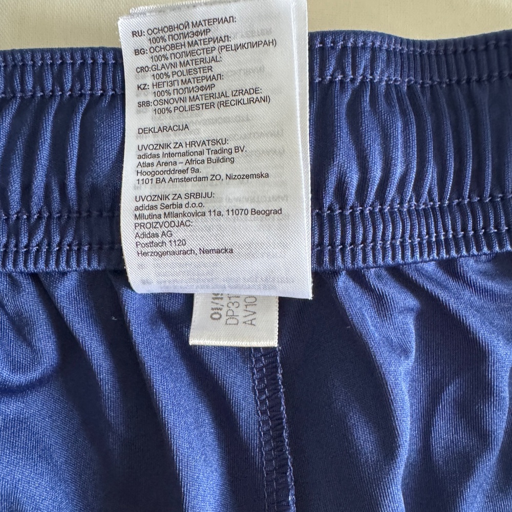 Navy Blue Boys Adidas ClimaLite Soccer Shorts Size Small - Picture 6 of 9